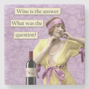 Dessous-de-verre En Pierre Tapis de verre humoristique vintage