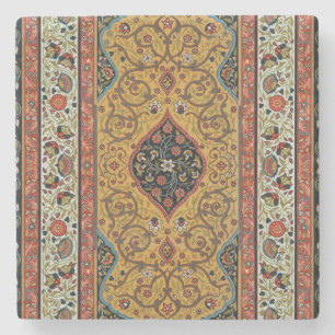 Dessous-de-verre En Pierre Tapis Persan Ancien Élégant Design