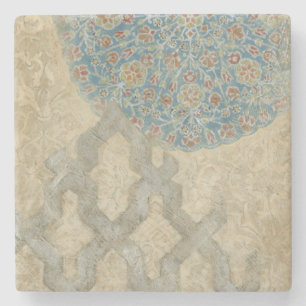 Dessous-de-verre En Pierre Tapisserie d'argent décoratif Arrangement floral