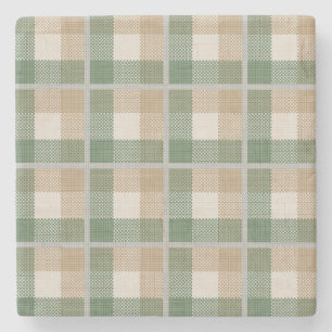 Dessous-de-verre En Pierre Tartan