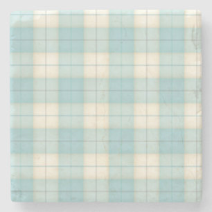 Dessous-de-verre En Pierre Tartan bleu clair