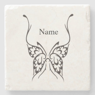 Dessous-de-verre En Pierre Tatouage papillon stylisé Thunder_Cove