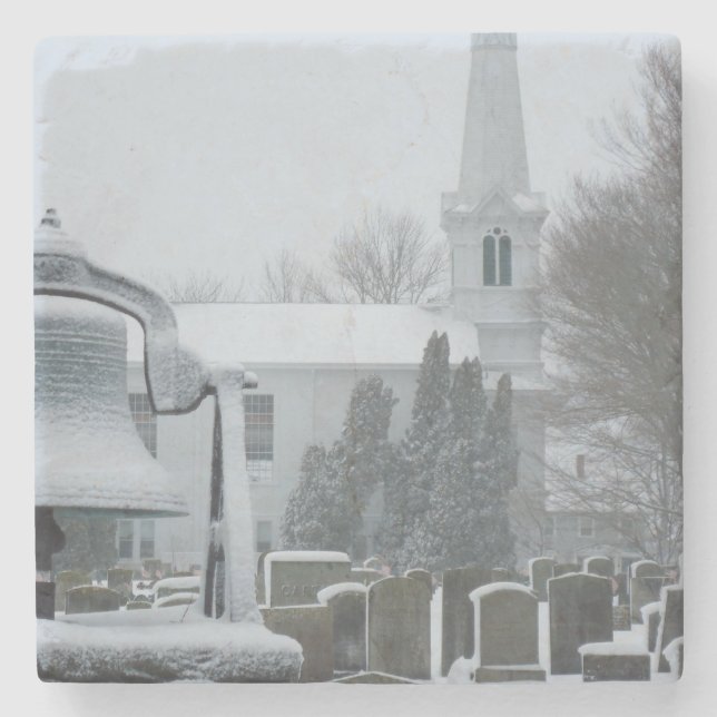 Dessous-de-verre En Pierre Terrains communaux, petit Compton, Île de Rhode (Devant)