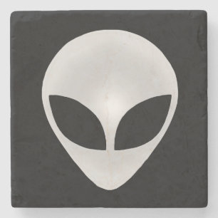 Dessous-de-verre En Pierre Tête grise d'alien