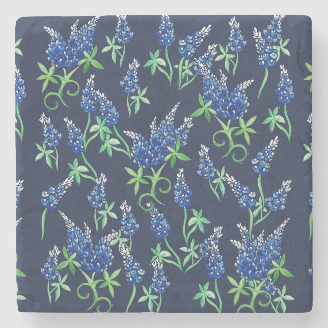 Dessous-de-verre En Pierre Texas Bluebonnets Texan (Devant)