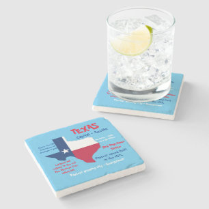 Dessous-de-verre En Pierre Texas Marble Pierre Dessous de verre faits Extraor