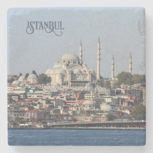 Dessous-de-verre En Pierre Texte personnalisé Istanbul