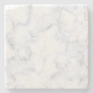 Dessous-de-verre En Pierre Texture Marbre blanc