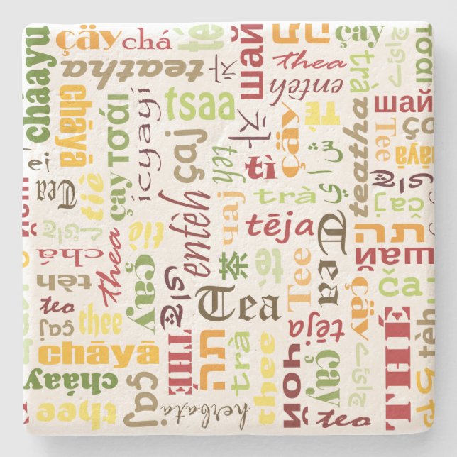 Dessous-de-verre En Pierre Thé (Devant)