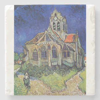 Dessous-de-verre En Pierre The Church at Auvers 1890 by Vincent van Gogh