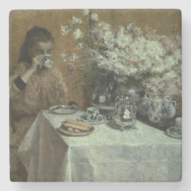 Dessous-de-verre En Pierre Thé d'après-midi (Devant)