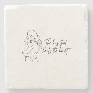 Dessous-de-verre En Pierre The Hug That Heals the Heart Stone Coaster 