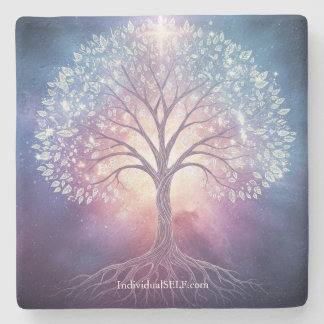 Dessous-de-verre En Pierre The Living Blueprint Stone Coaster