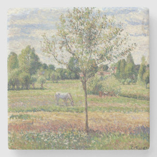 Dessous-de-verre En Pierre The Meadow with Grey Horse, Eragny, Oil Painting