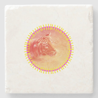 Dessous-de-verre En Pierre Tigre coloré