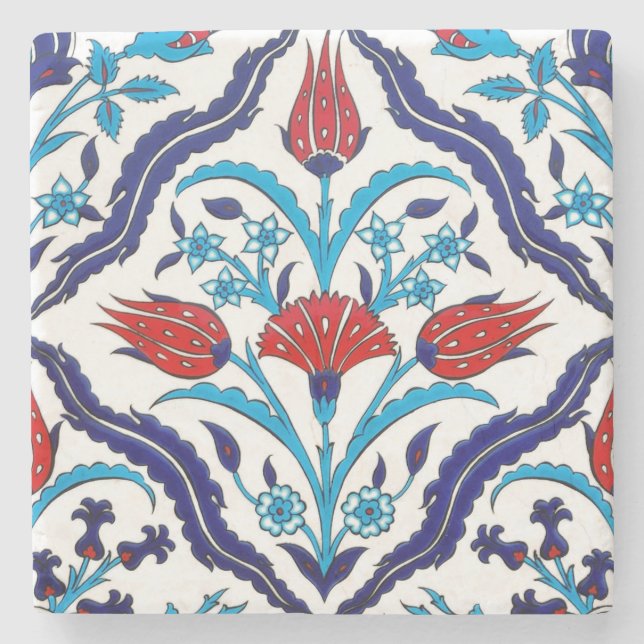 Dessous-de-verre En Pierre Titres d'Iznik (Devant)