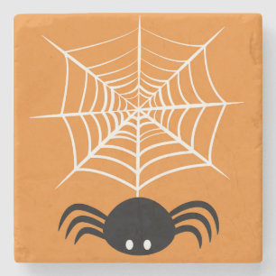 Dessous-de-verre En Pierre Toile d'araignée Halloween