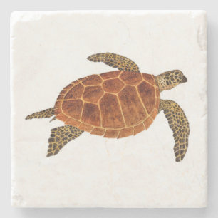 Dessous-de-verre En Pierre Tortue de mer de Hawksbill
