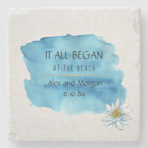 Dessous-de-verre En Pierre tout a commencé l'aquarelle et le lys