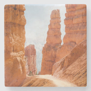Dessous-de-verre En Pierre Traînée de parc national de canyon de Bryce