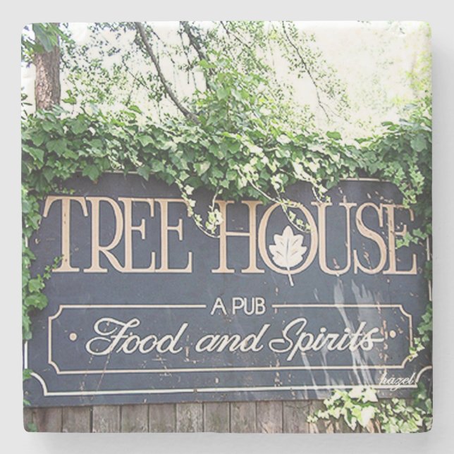 Dessous-de-verre En Pierre Tree House, Buckhead, Atlanta Landmark Dessous de  (Devant)