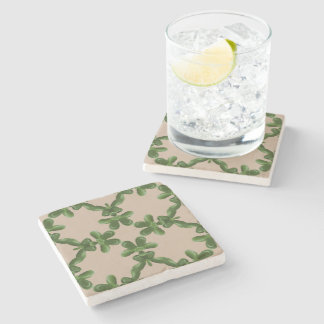 Dessous-de-verre En Pierre Treillis de Jade Beige