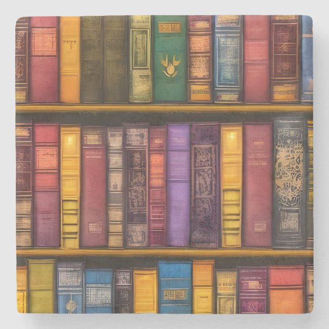 Dessous-de-verre En Pierre Trésors littéraires - Livres anciens classiques (Devant)