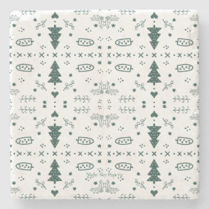 Dessous-de-verre En Pierre Trivet Motif de courtepointe de vacances