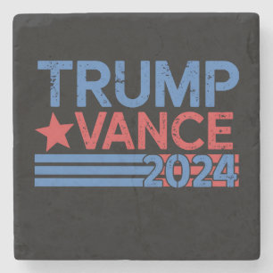 Dessous-de-verre En Pierre Trump Vance 2024 Président 47 États-Unis Vintage