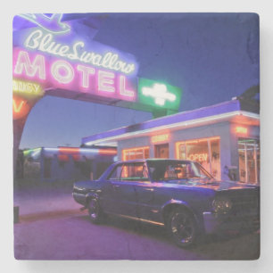 Dessous-de-verre En Pierre Tucumcari, Nouveau-Mexique, États-Unis. Route 66 2