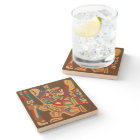 Tuile de guerriers de Tiwanaku Sun