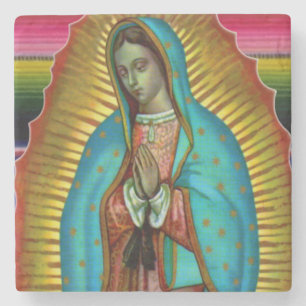 Dessous-de-verre En Pierre Tuile de pierre de notre Dame de Guadalupe Zarape