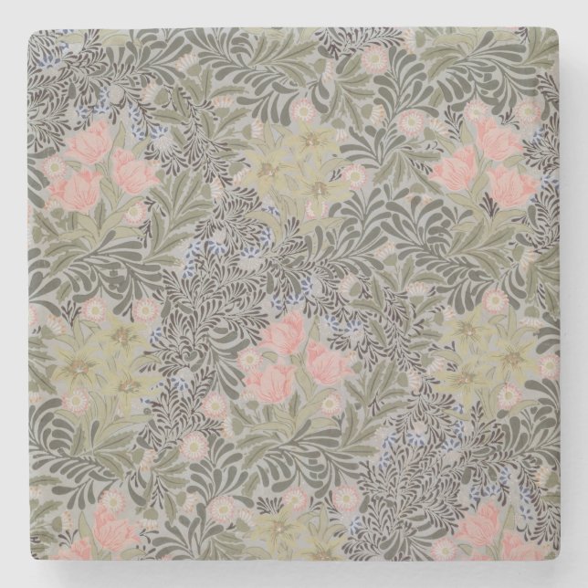Dessous-de-verre En Pierre Tulipes, marguerites et chèvrefeuille (Devant)