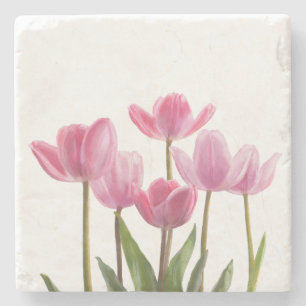 Dessous-de-verre En Pierre Tulipes roses