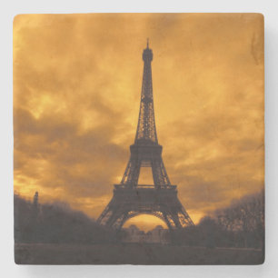 Dessous-de-verre En Pierre UE, France, Paris. Tour Eiffel.
