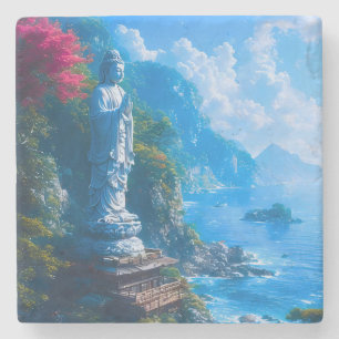Dessous-de-verre En Pierre Umi no Hotoke Le Bouddha de la Mer