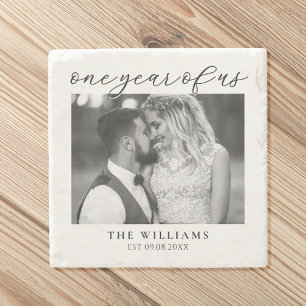 Dessous-de-verre En Pierre Un an de nous Premier anniversaire Mariage