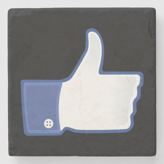 Dessous-de-verre En Pierre Un comme, noir (Devant)