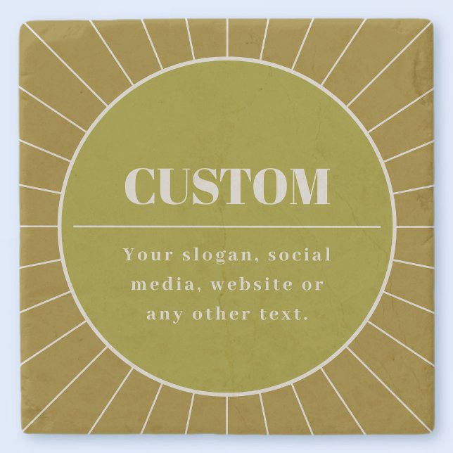 Dessous-de-verre En Pierre Unique Modèle de conception modifiable inspiré par (Créateur téléchargé)