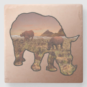 Dessous-de-verre En Pierre Vallée Des Rhinoceros, Dessous de verre De Pierre