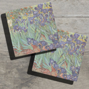 Dessous-de-verre En Pierre Van Gogh Irises Peinture impressionniste