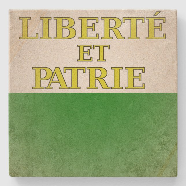 Dessous-de-verre En Pierre Vaud (Devant)