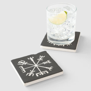 Dessous-de-verre En Pierre Vegvísir (Viking Compass)