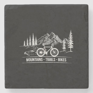 Dessous-de-verre En Pierre Vélos Mountain Trail - Vélo cycliste Rider