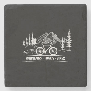 Dessous-de-verre En Pierre Vélos Mountain Trail - Vélo cycliste Rider