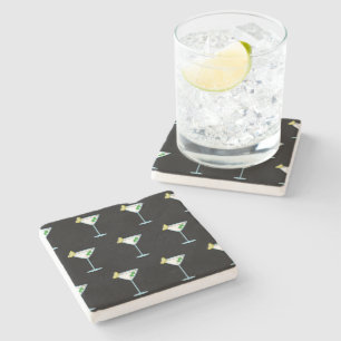 Dessous-de-verre En Pierre Verre à cocktail pour amateurs de Martini Barman A