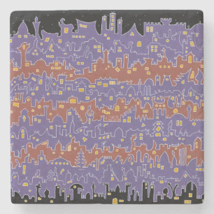 Dessous-de-verre En Pierre Vieille Ville – Sana’a - 2 - Dessous de verre en m