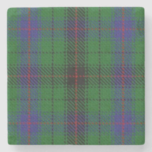 Dessous-de-verre En Pierre Vieux tartan écossais de Davidson de clan de