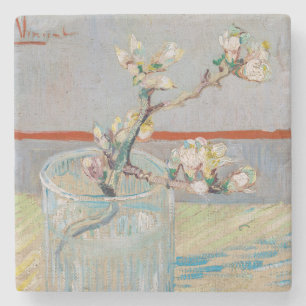 Dessous-de-verre En Pierre Vincent van Gogh - Branche d'amandier dans un verr