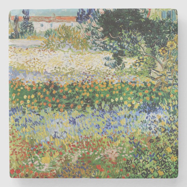 Dessous-de-verre En Pierre Vincent van Gogh - Flower Garden (Devant)